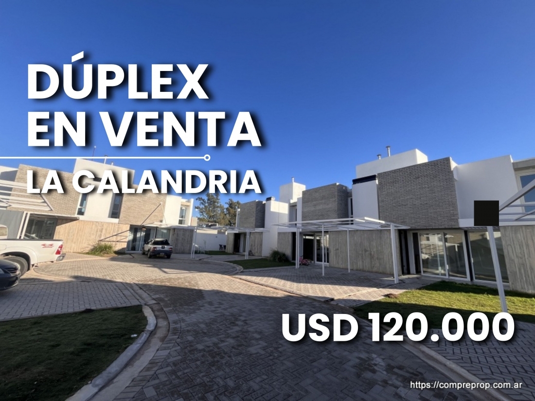 DUPLEX EN VENTA LA CALANDRIA DOS DORMITORIOS