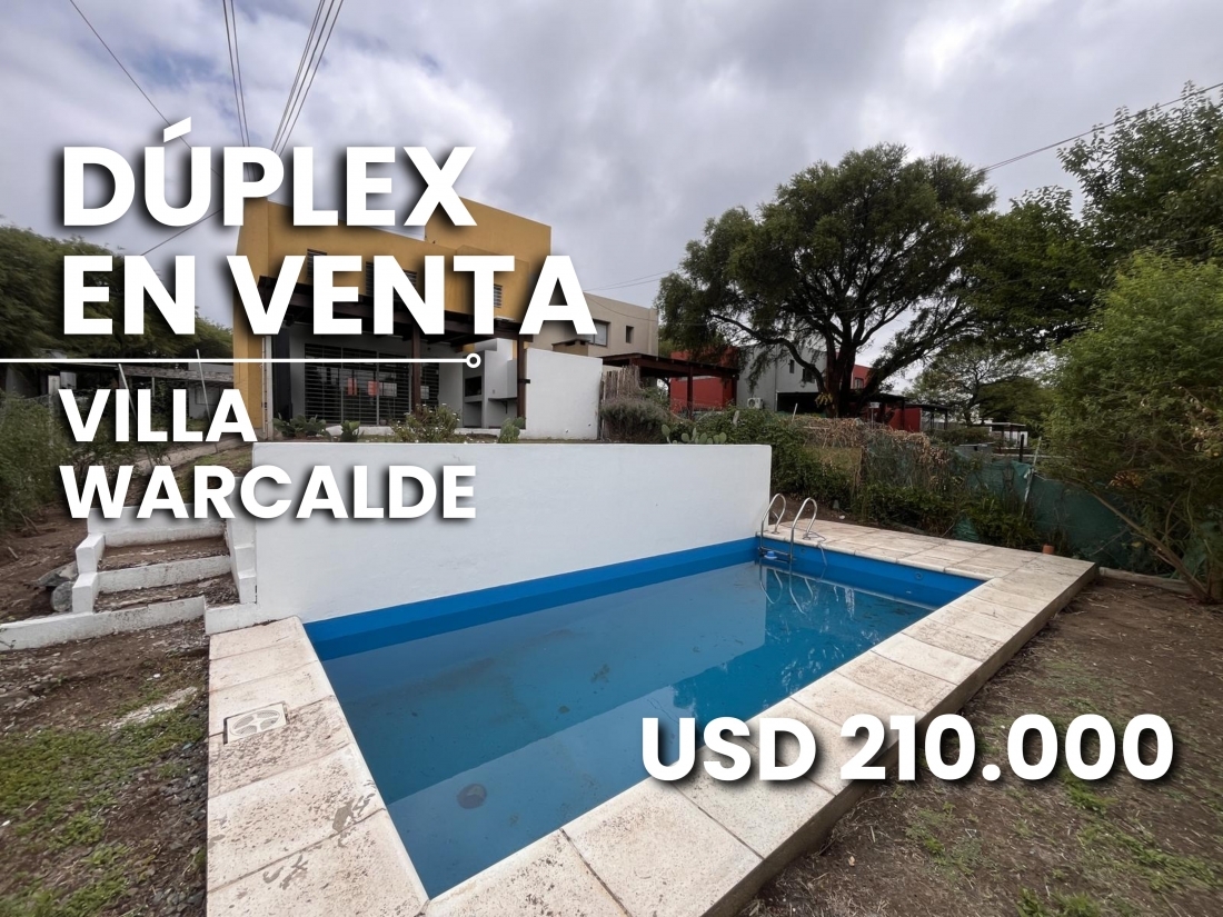 DUPLEX EN VENTA 3 DORMITORIOS HOUSING VILLA WARCALDE CON PILETA