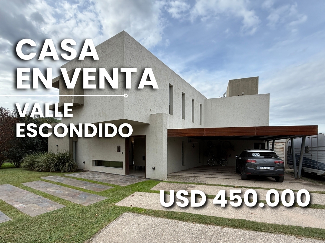 VALLE ESCONDIDO TERRAZAS CASA EN VENTA 4 DORMITORIOS APTO CR�DITO
