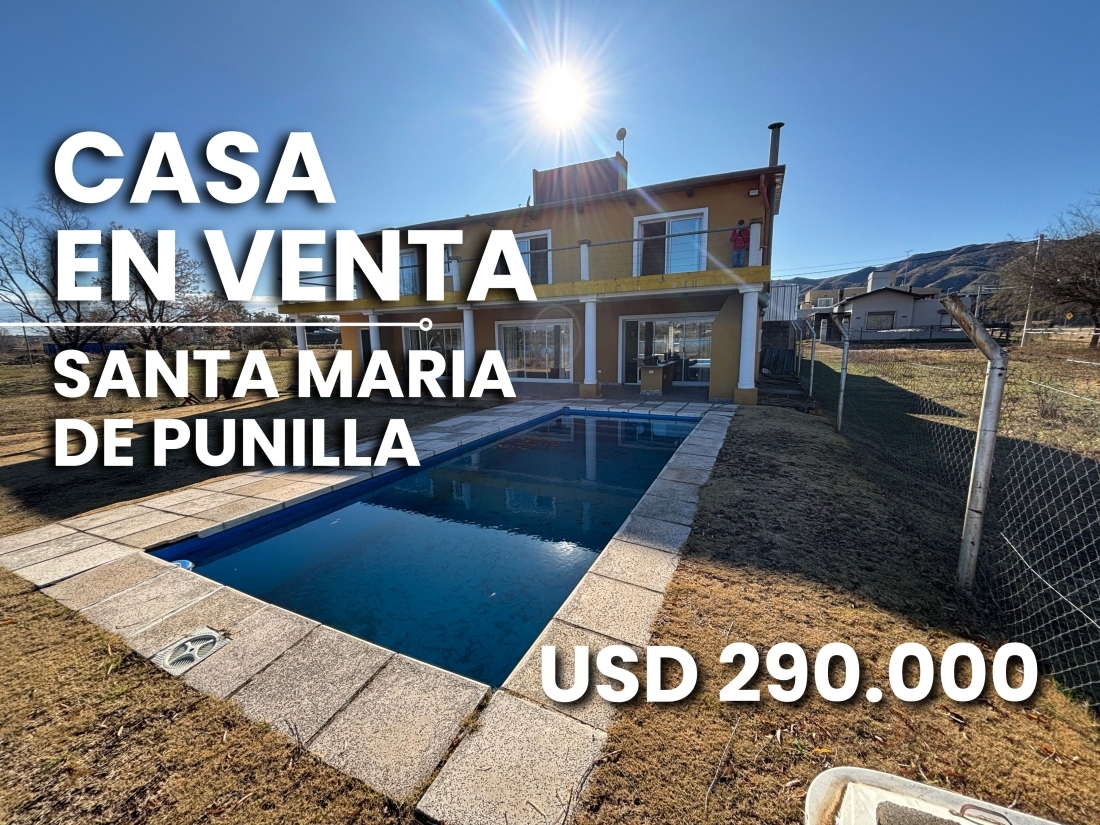 SANTA MARIA DE PUNILLA CARLOS PAZ CASA EN VENTA LAGO 4 DORMITORIOS