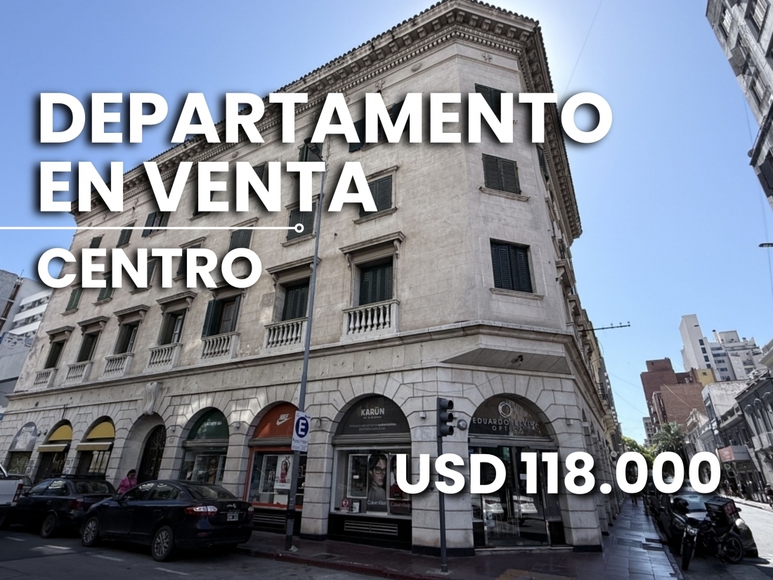 CENTRO DEPARTAMENTO EN VENTA 2 DORMITORIOS CON ESTILO FRANCES