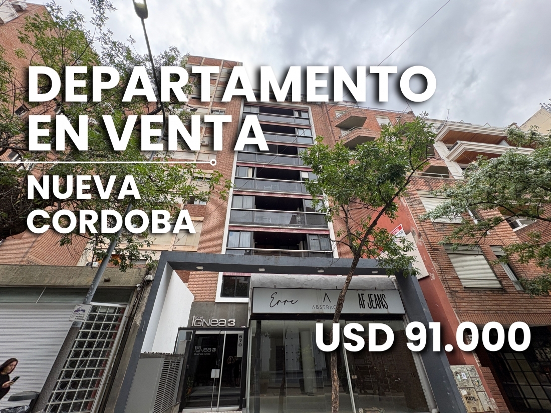 DEPARTAMENTO EN VENTA NUEVA CORDOBA 1 DORMITORIO