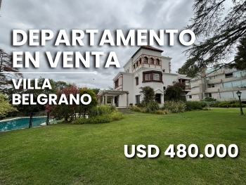 VILLA BELGRANO DEPARTAMENTO 3 DORMITORIOS EN VENTA LUJO 1910