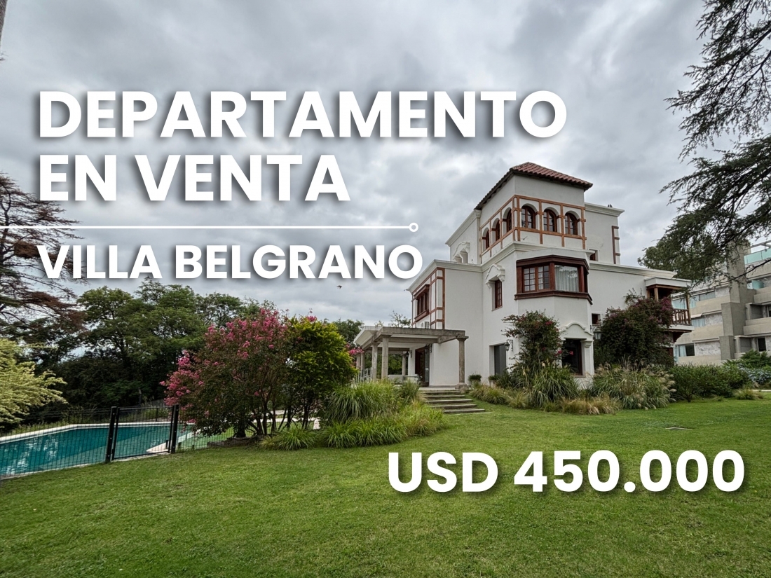 VILLA BELGRANO DEPARTAMENTO 3 DORMITORIOS EN VENTA LUJO 1910