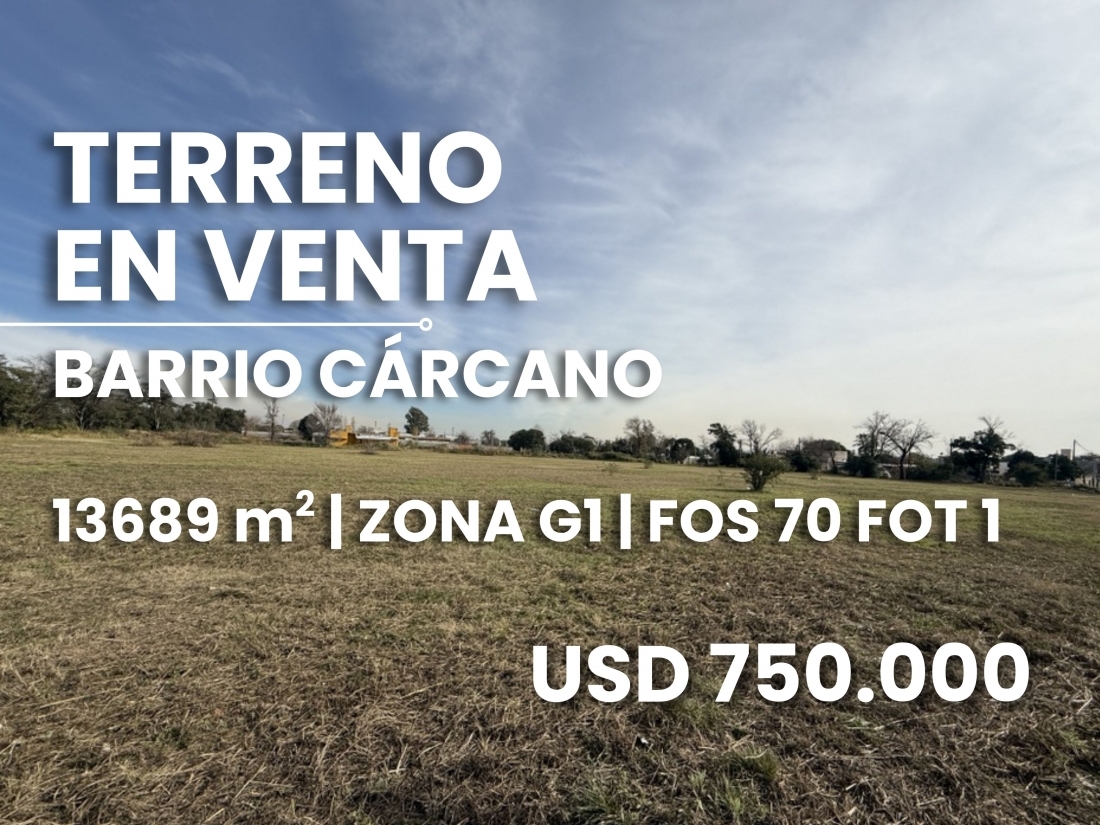 TERRENO EN VENTA B� CARCANO APTO VIVIENDA AGRUPADA