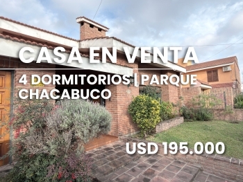 PARQUE CHACABUCO CASA EN VENTA 4 DORMITORIOS