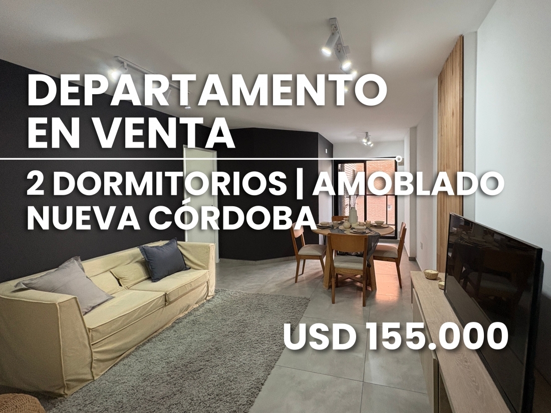 DEPARTAMENTO EN VENTA-NUEVA C�RDOBA | 2 DORMITORIOS-AMOBLADO